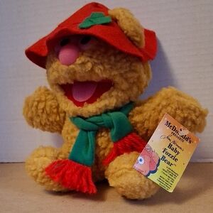 McDonald's Fozzie Bear Plush - Red Hat & Green Scarf